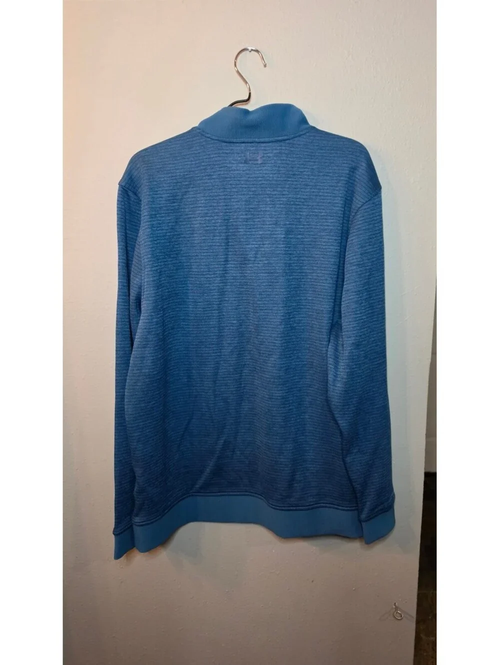 Under Armour ColdGear 1/4 Zip Pullover Mens XL Blue Loose Long Sleeve